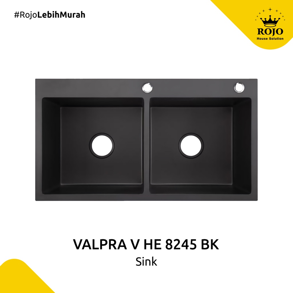 Valpra VA FE 8245 BK - Bak Cuci Piring Hitam / Sink