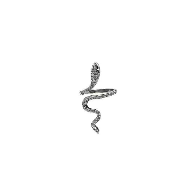 Opening Size Snake-shaped Ring Ins Finger Ring for Cool Boy Girls