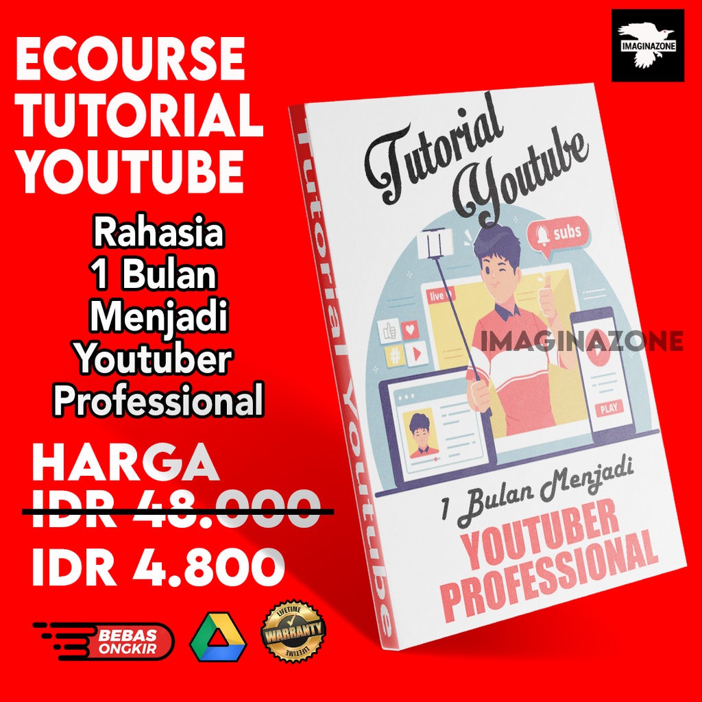 BELAJAR YOUTUBE - RAHASIA Mendapatkan 1000 SUBSCRIBER dan 4000 JAM TAYANG dengan CEPAT | IMAGINAZONE