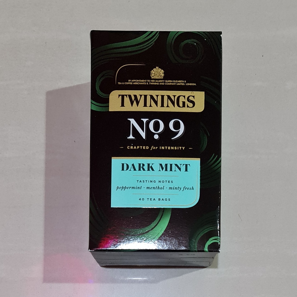 Twinings Black Tea Dark Mint No.9 Peppermint Menthol 40 x 2 Gram