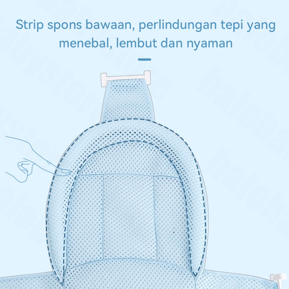 Halobaby Jaring Bak Mandi 0-3 Bayi anti-slip/Jaring Alas Duduk Bak Mandi Bayi/baby bath helper jaring mandi bayi