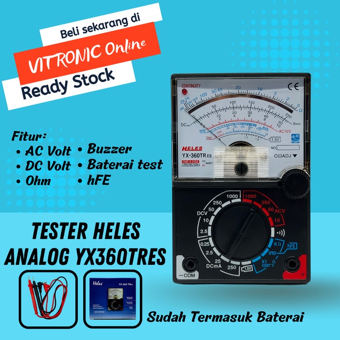 Listrik Tester Heles Analog Yx360Tres Multimeter Yx 360 Tres
