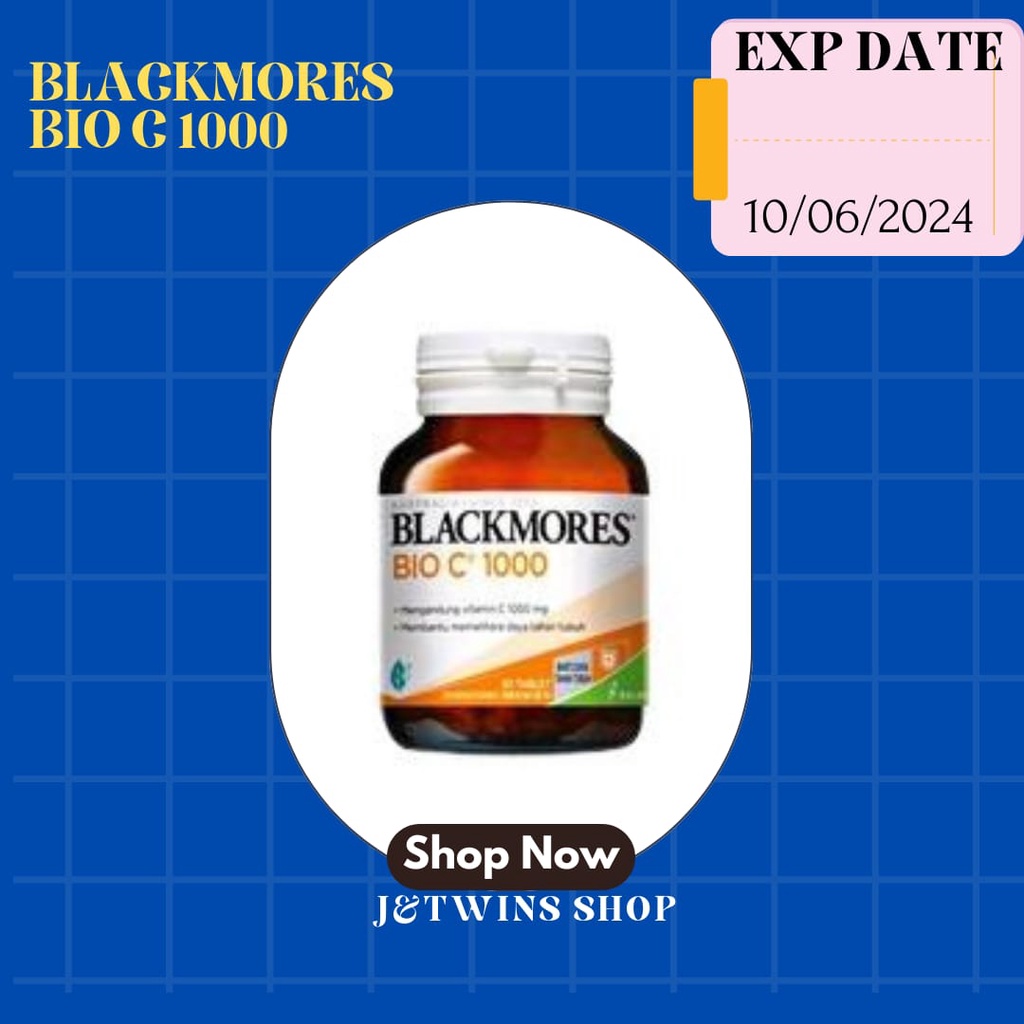 BLACKMORES BIO C 1000 ISI 30 / VITAMIN C 1000 MG / SUPLEMEN DAYA TAHAN TUBUH