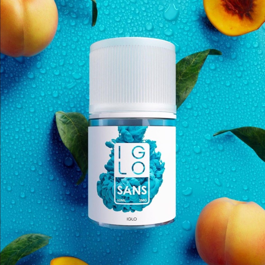 NEW CUKAI 2023 Liquid Vape IGLO SANS Peach Apricot 3MG 60ML By 2Thumbs Distributor