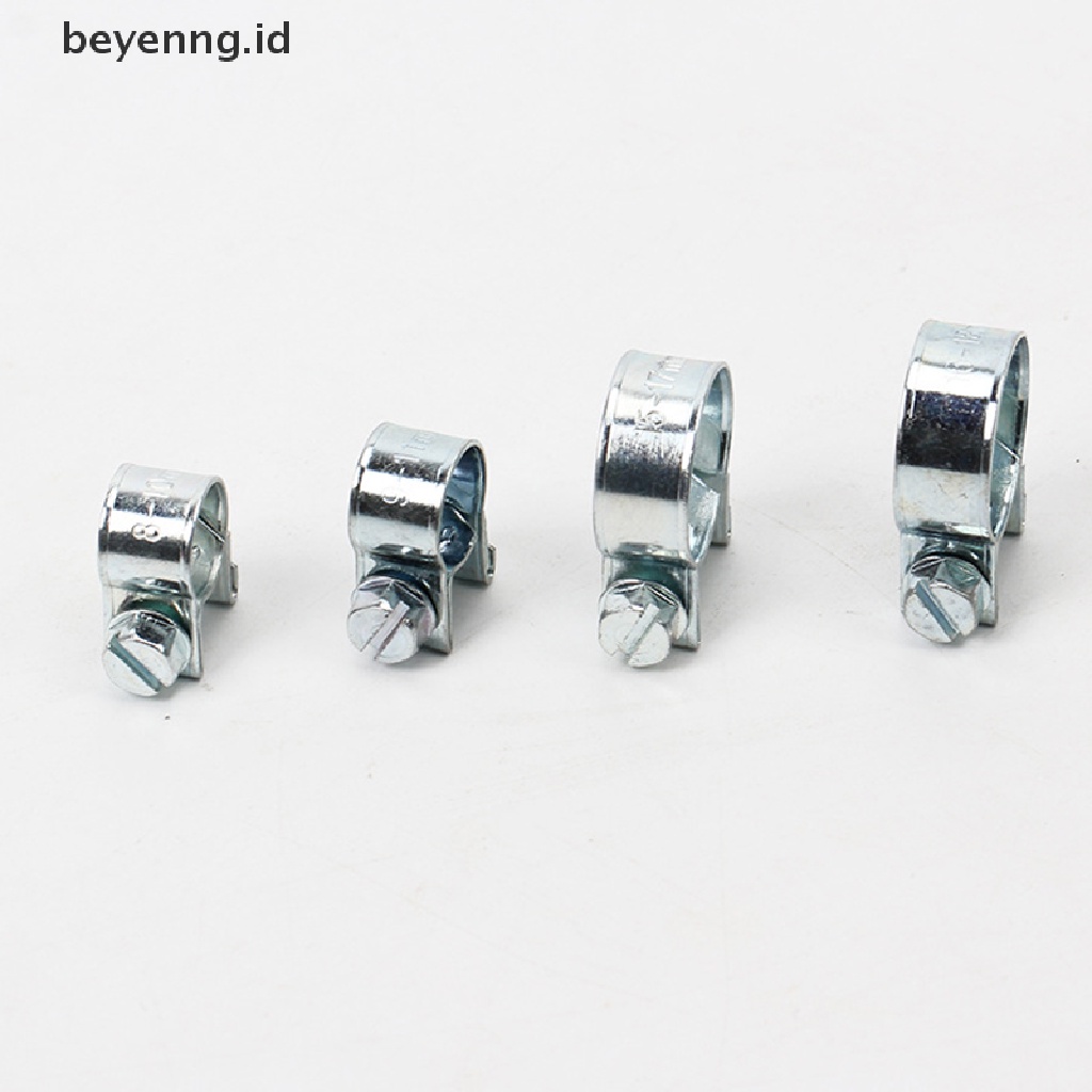 Beyen 10Pcs Klip Selang Bakar Mobil Set Mini Carbon Steel Air Hose Clamp Klip Pipa Bensin ID