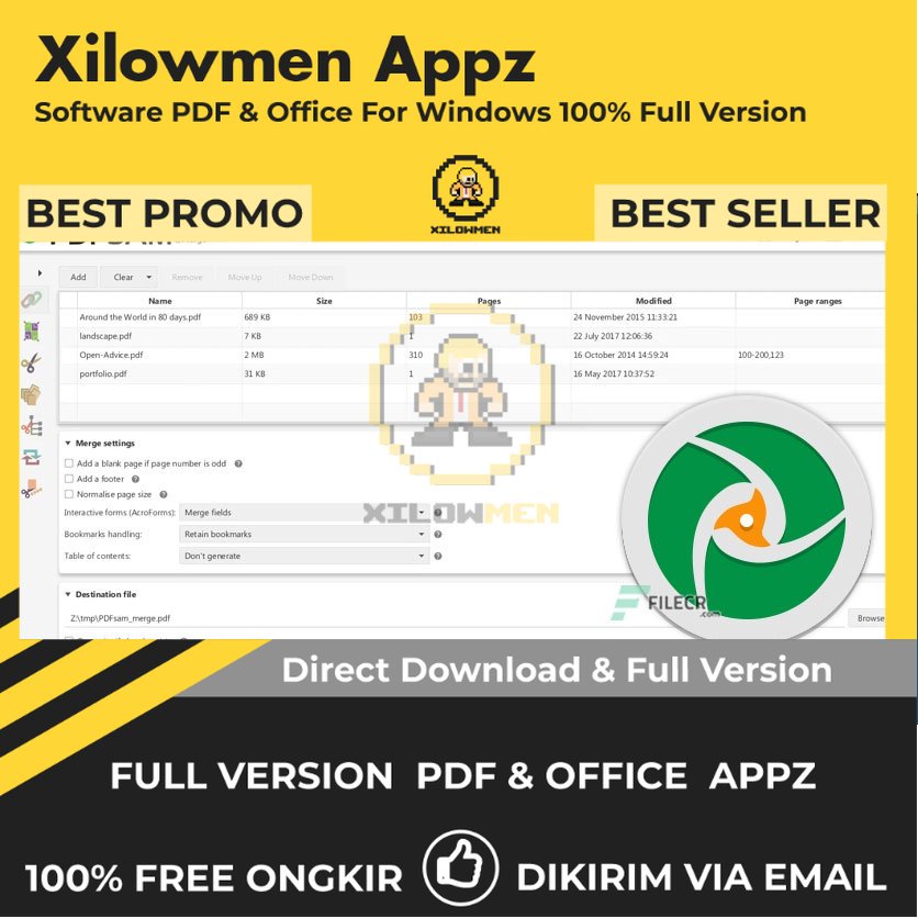 [Full Version]  PDFsam -PDF Split and Merge Pro PDF Office Lifetime Win OS