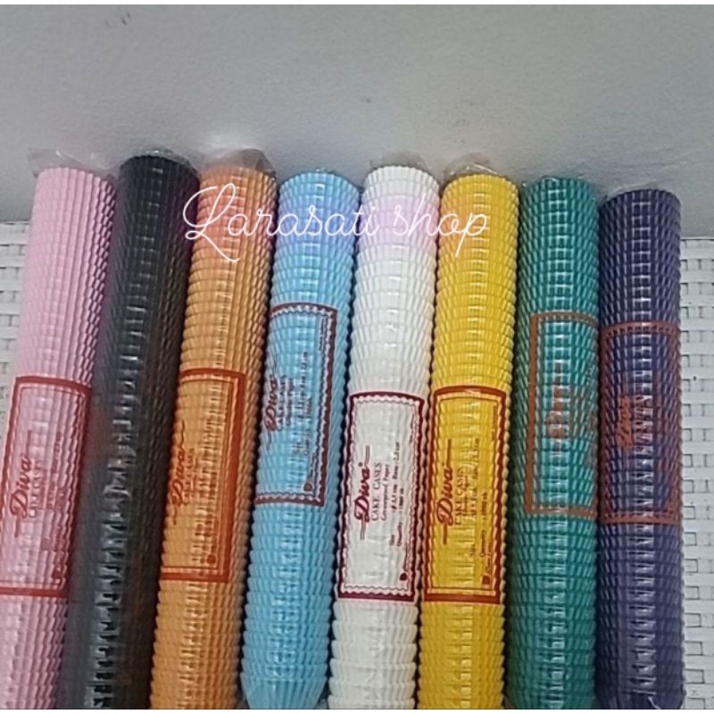 1 ROLL PAPER DIVA WARNA WARNI BASE 2,3 PAPER CUP NASTAR,COOKIES MINI