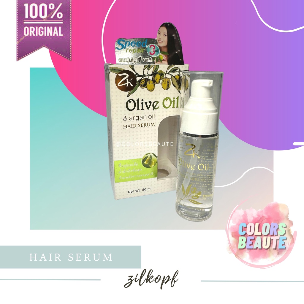 Zilkopf olive oil argan | oil Hair serum  / SERUM PERAWATAN RAMBUT