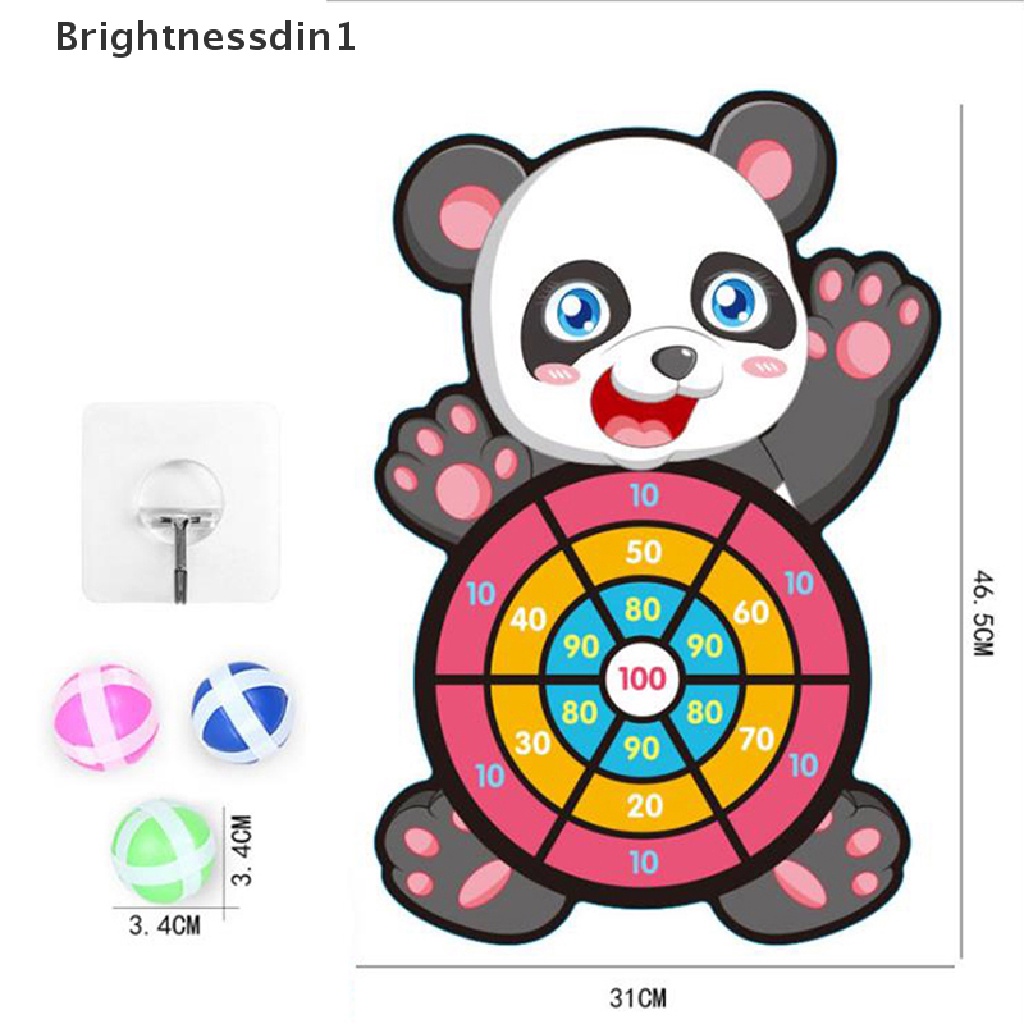 [Brightnessdin1] Target Lengket Bola Dartboard Kreatif Anak-Anak Lempar Pesta Olahraga Indoor Kain Mainan Butik