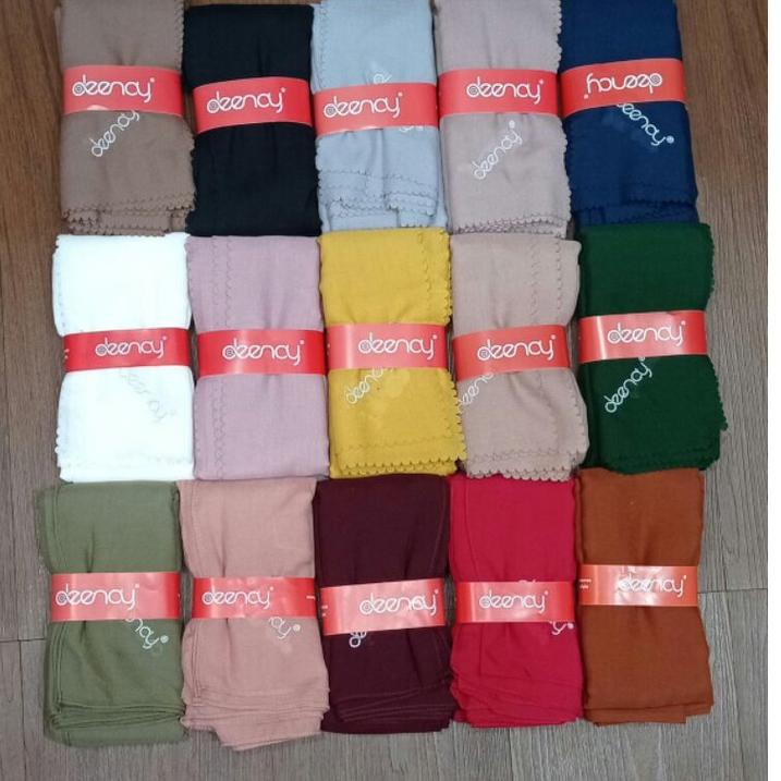 TERBARU segi empat deenay ori polos, hijab deenay liza ori