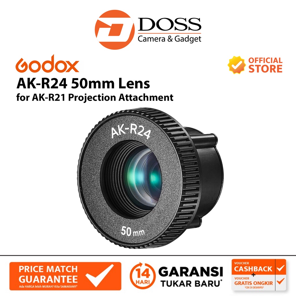 Godox AK-R24 50mm Lens for AK-R21 Projection Attachment