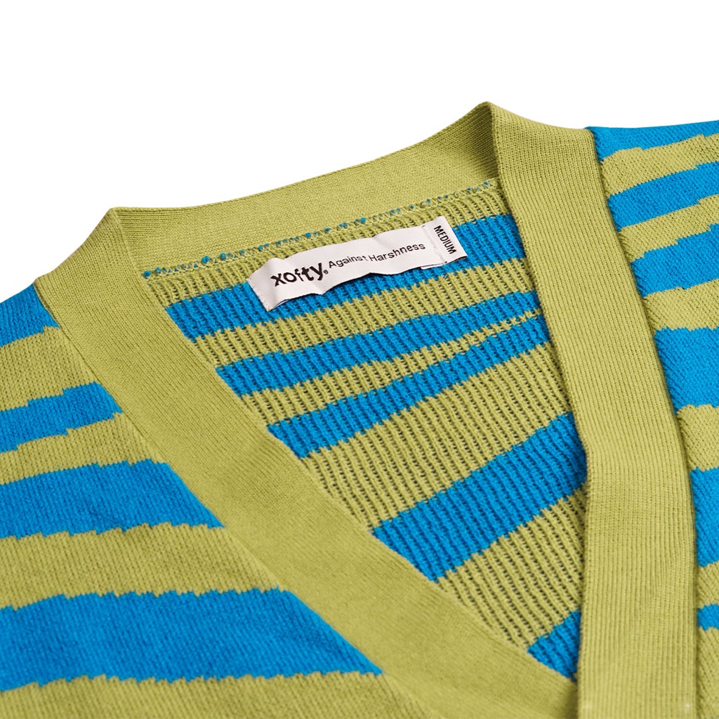 Xofty Knitt Cardigan Qotsa Lime