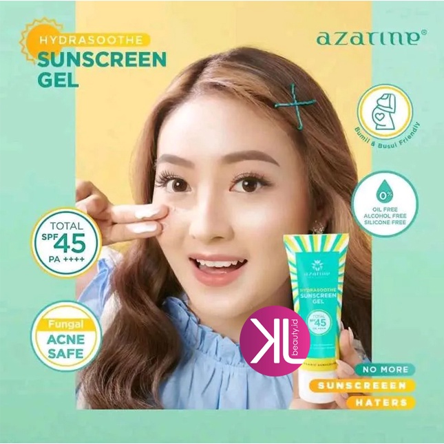 AZARINE - HydraSoothe Sunscreen Gel SPF 45 PA 50ml Kemasan Baru