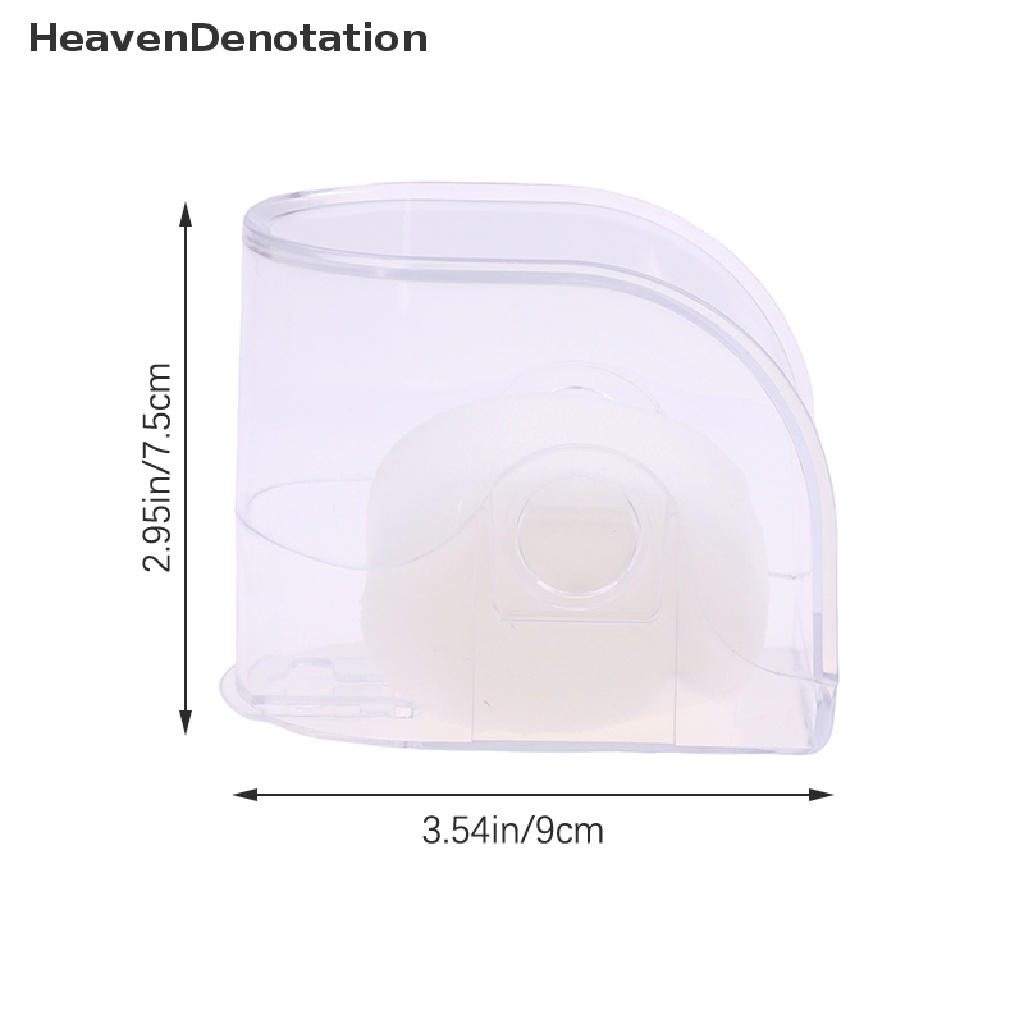 [HeavenDenotation] 1pc Kotak Transparan Persegi Panjang Plastik Display Jam Tangan Tempat Penyimpanan Case HDV