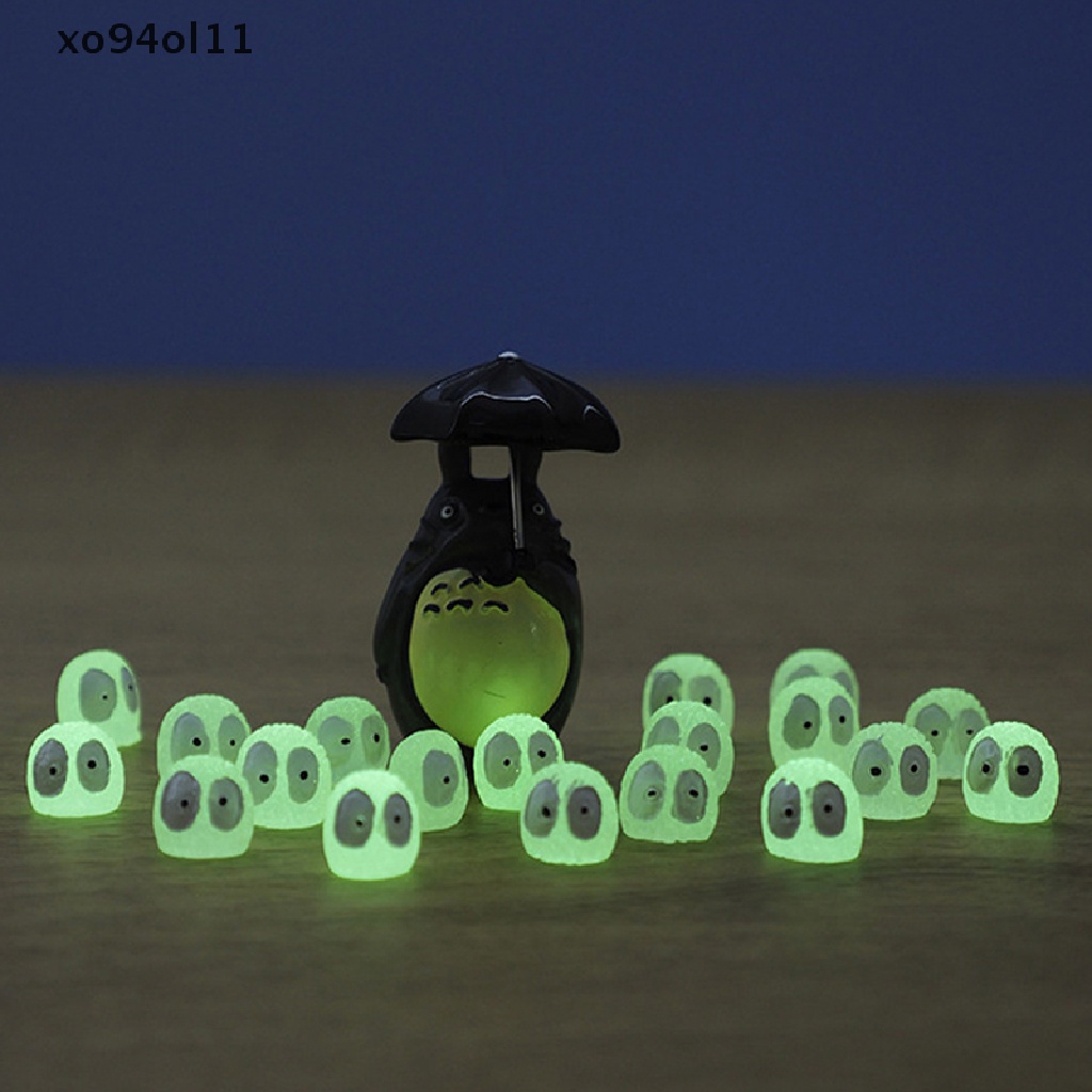 Xo 5pcs Briket Mini Luminous Anti Karat Debu Sprite Micro Ornamen Glowing Pot OL