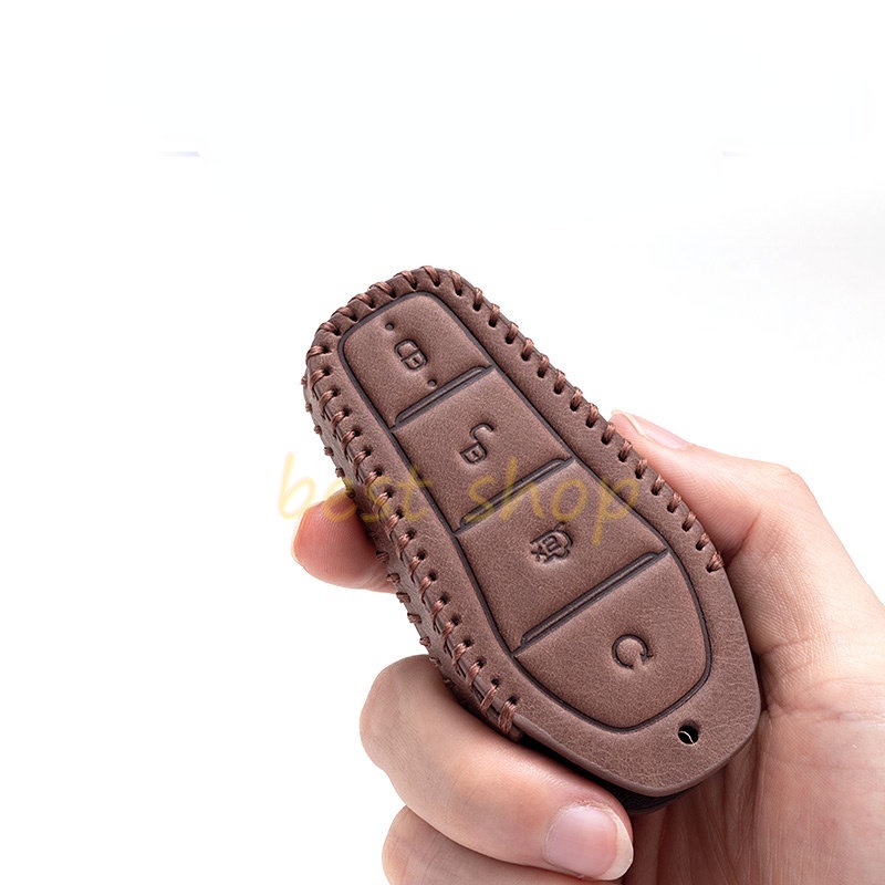 Byd Atto3 2022 Kulit Sarung Kunci Mobil Remote Key Case Shell Holder Key Fob Keychain Untuk BYD ATTO 32022