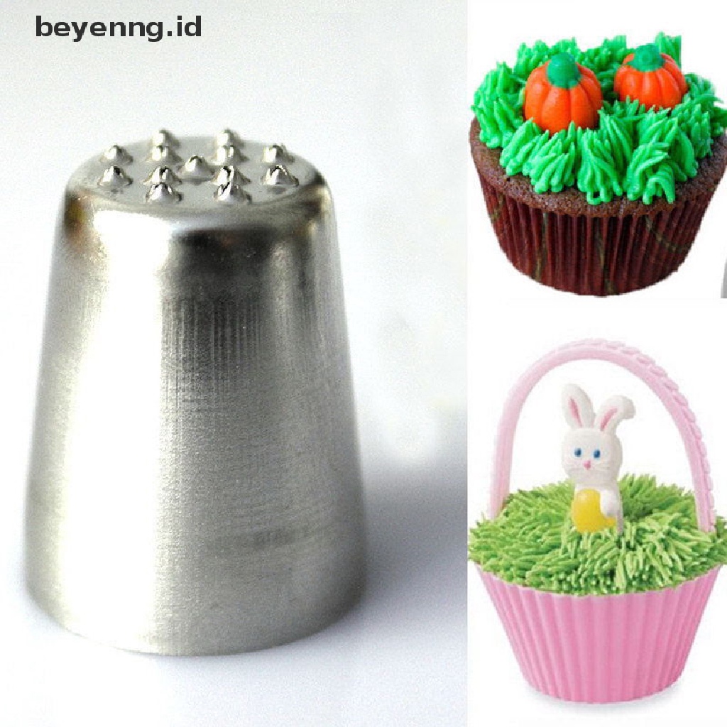 Beyen Mode Baru Rumput Rambut Icing Piping Nozzle Kue Cupcake Decorag Tip Tools ID