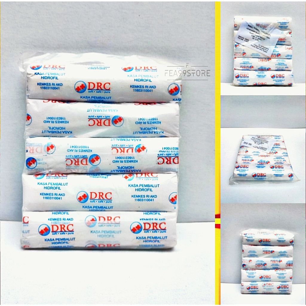 DRC Kasa Pembalut Hidrofil 3,6m x 10cm isi 5 roll