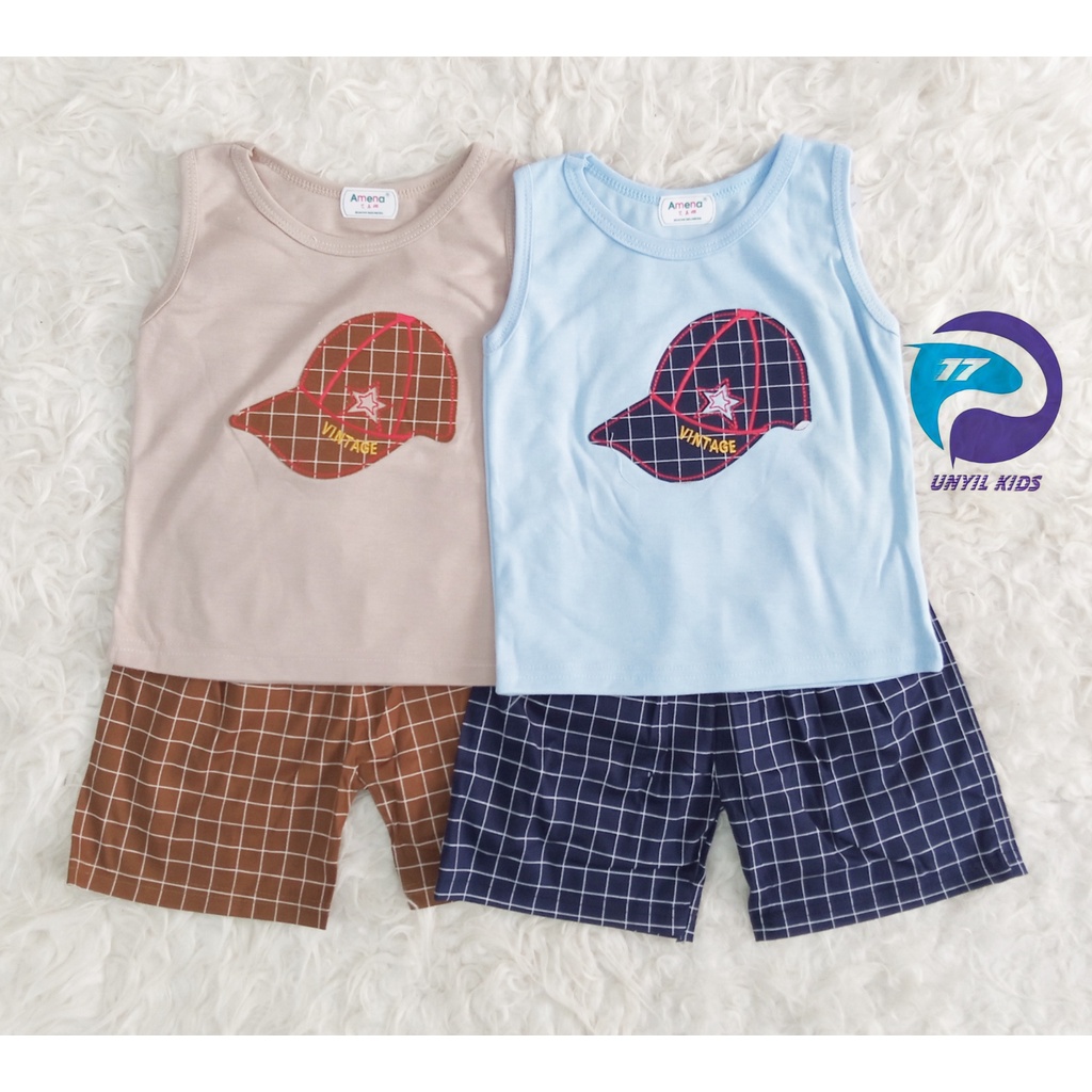 Setelan anak laki laki / setelan Amena Usia 4-15 Bulan