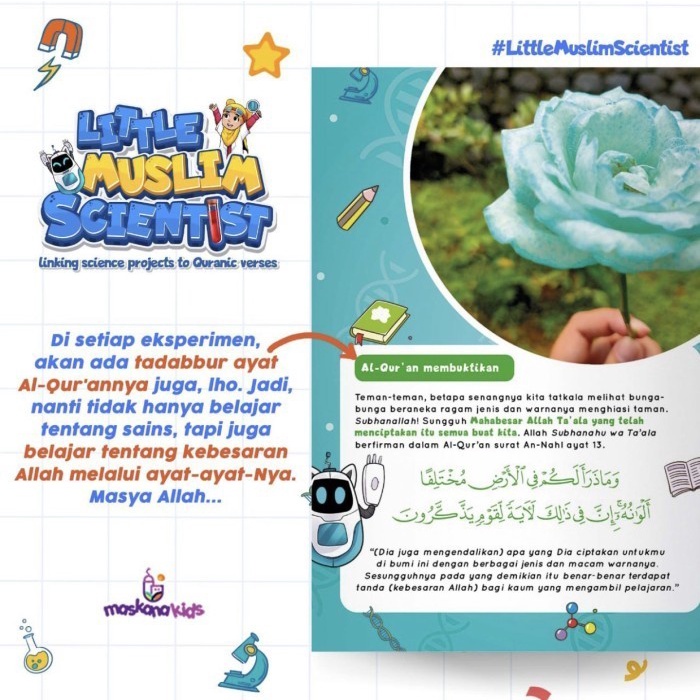 little muslim scientist buku anak muslim buku aktivitas anak muslim - Full face