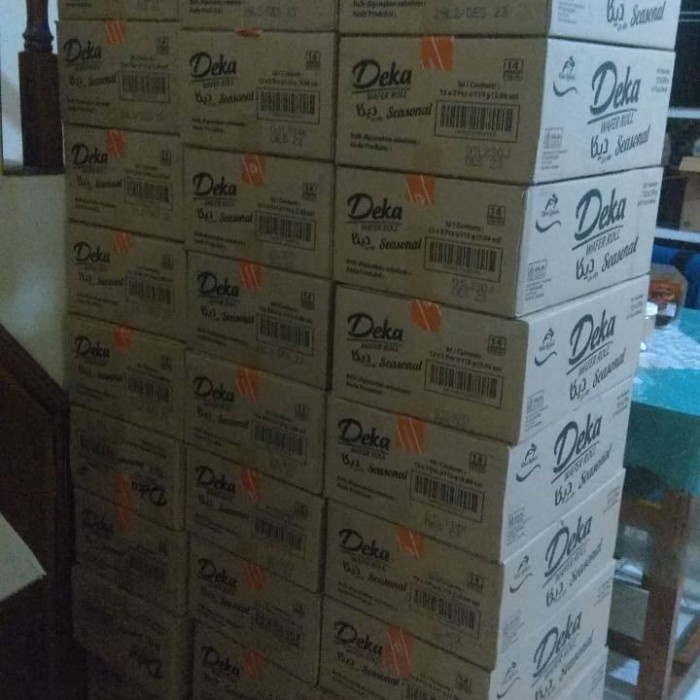 

Parcel Lebaran Deka Wafer Roll 1 Dus isi 12 Paket (24 kaleng)