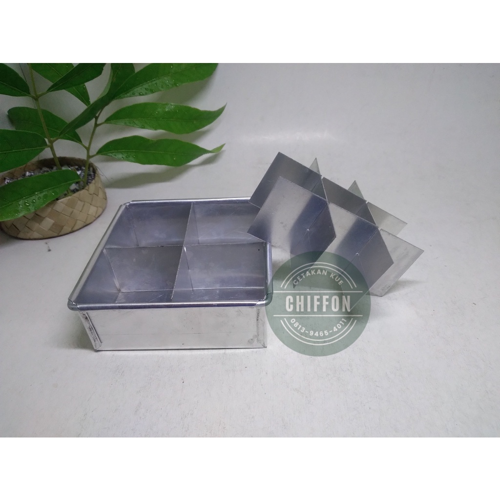 loyang brownies sekat 10x10