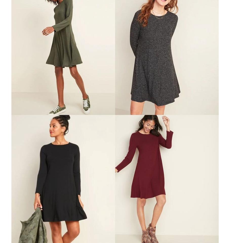 ❃ Oldnavy Knitted Longsleeve Swing Dress - OD dress ♨