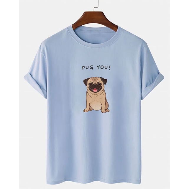 Kaos Oblong Pria Baju Cowok Lengan Pendek Pugyou Atasan Laki Tshirt Cod