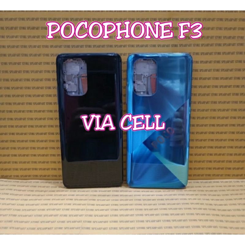 Casing Housing Fullset Frame Lcd + Bezel + Backdoor Pocophone Poco F3 Original