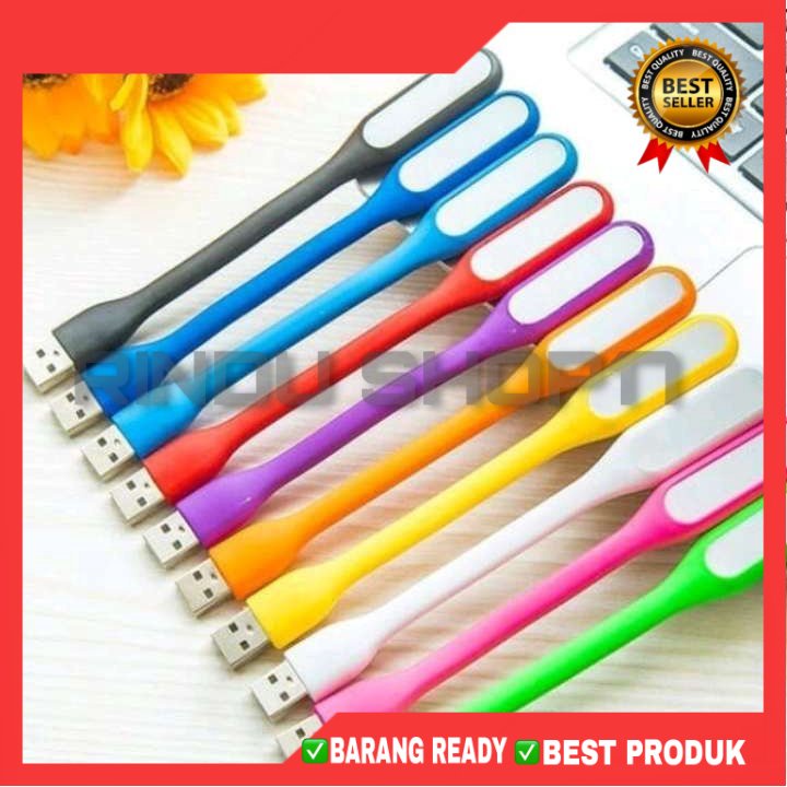 (RS)USB LED LIGHT LAMPU TIDUR BACA POWERBANK TERANG AWET