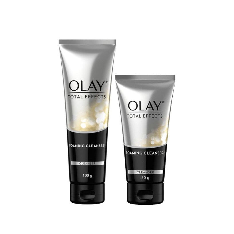 Olay Total Effects 7in1 Sabun Cuci Muka Perawatan Kulit Anti Aging 100 Gr / 50 Gr - Cleanser Facial Wash Pembersih Wajah Pencuci Muka Olay Total Efec Effec Effect Efect Effecs Skincare