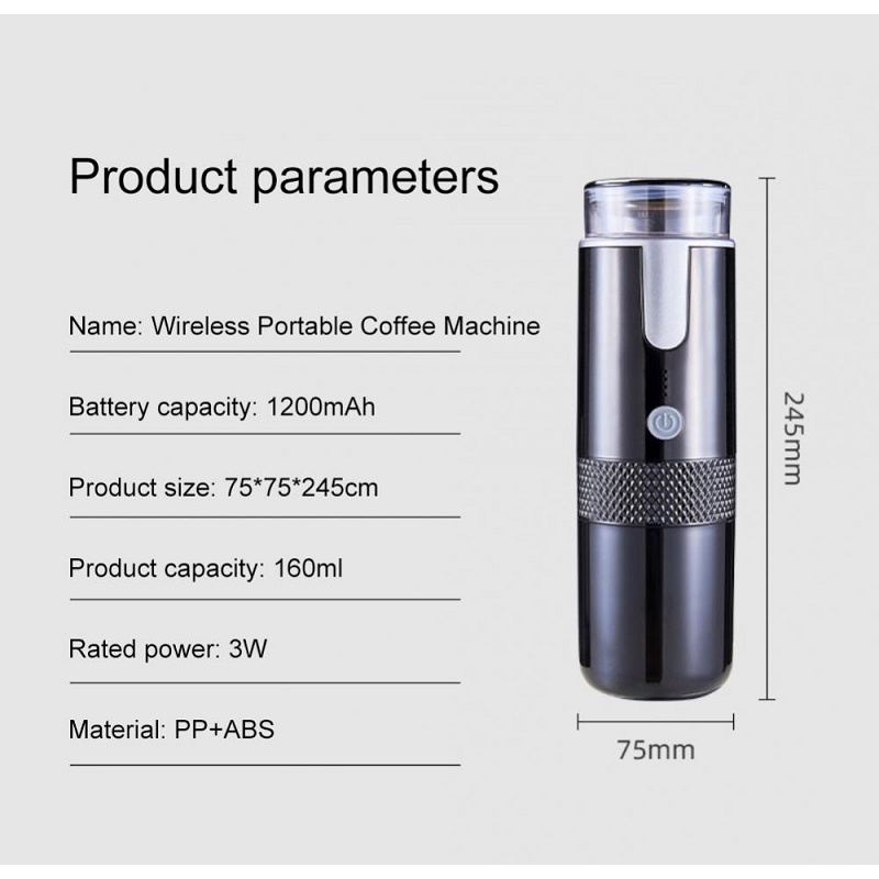 Electric Espresso Coffee Maker Portable / Mesin Kopi / Mesin Pembuat Espresso / Portable Elektrik Coffee Maker / Espresso Coffee Maker