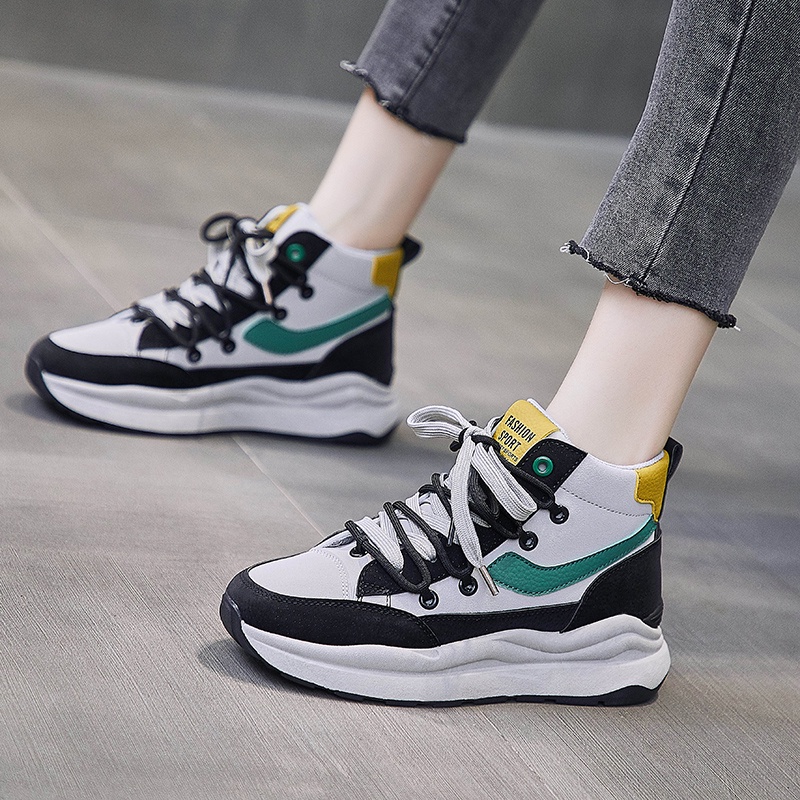 3.3 [DENDEN.ID] Sepatu Wanita Sneaker Korea Putih Import Sepatu Olahraga Kasual