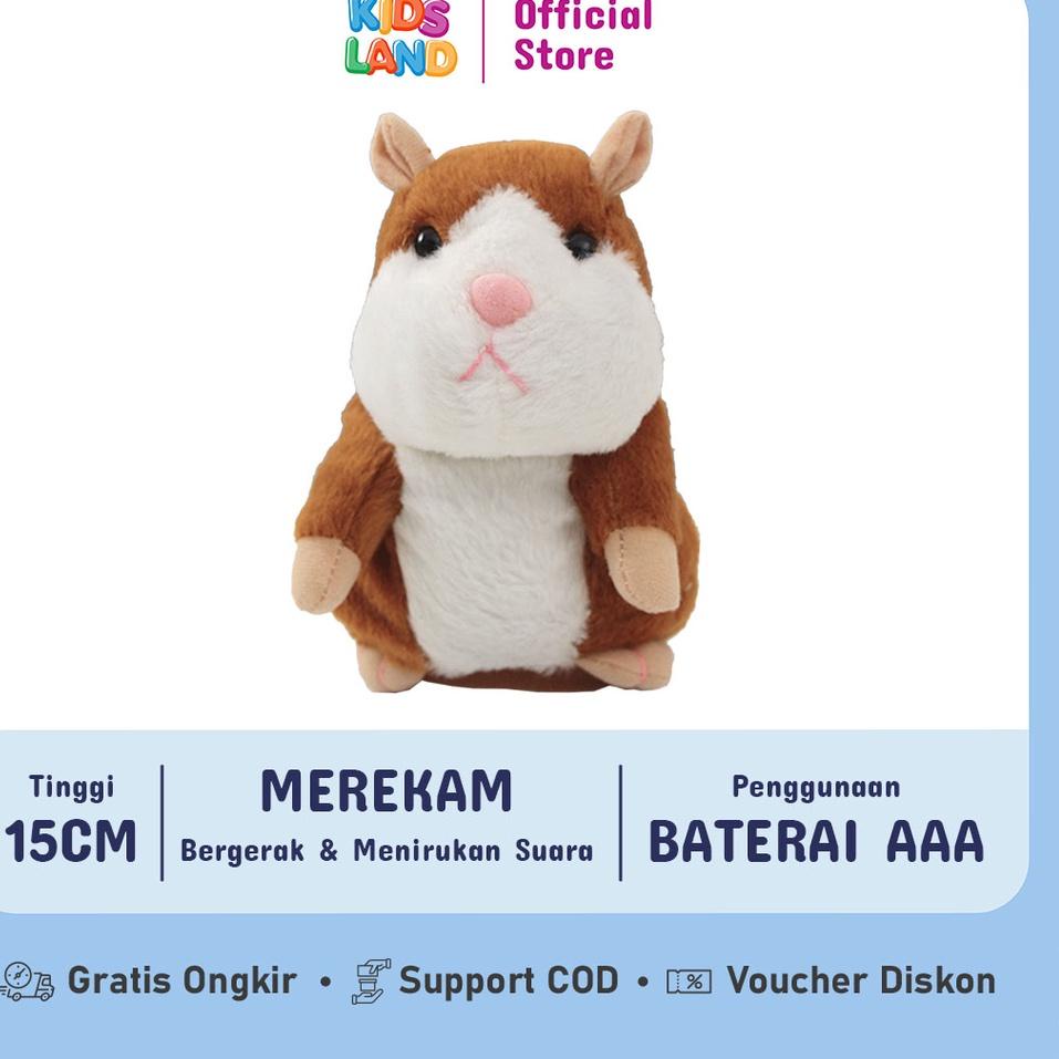 ☻ Mainan Bayi Boneka Hamster Bisa Bicara Talking Hamster KIDS TOYS ✿