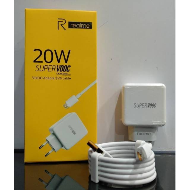 Charger OPPO Realme Super Vooc 20W Fast Charging Original