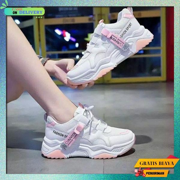 Sneaker Import Premium Sptu Cewek Korean Kets Waita Casual Srpatu Cewek Elegant Spatu Dewasa Korea S