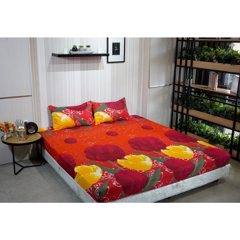 Idola Style Veronica Sprei 100 / 120 Micro Print Tinggi 20 cm MP-8066