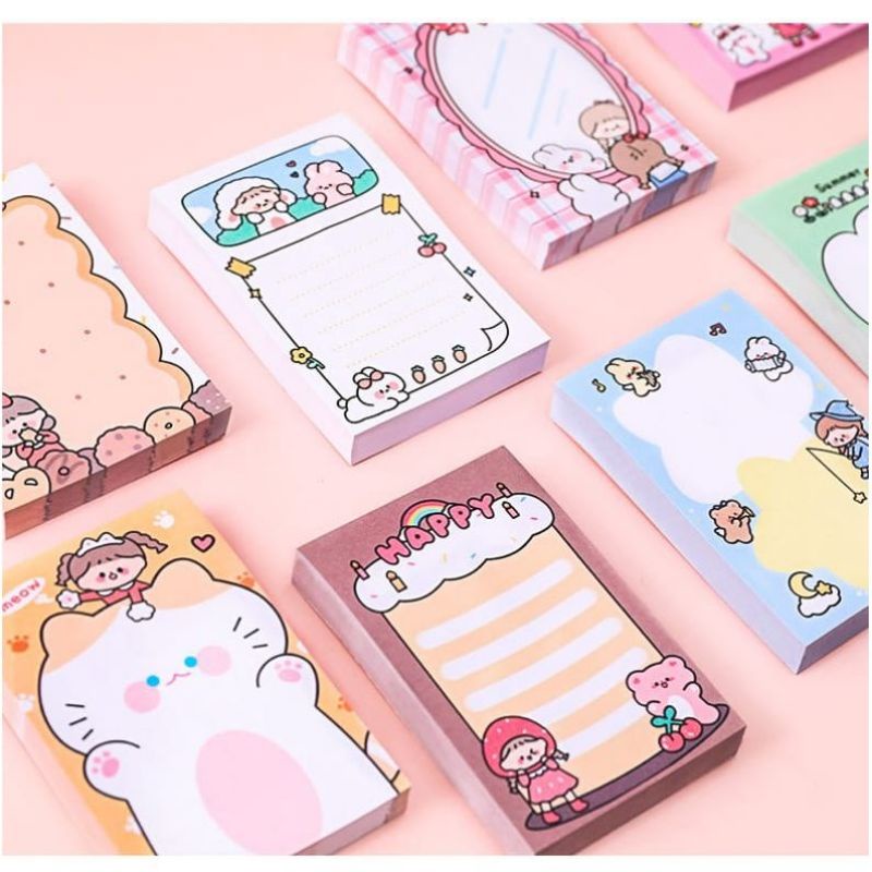 

[ ALAT TULIS ] Memo Pad || Sticky Note Memo Tempel Lucu Gemoy || Memo Anak Aesthetic