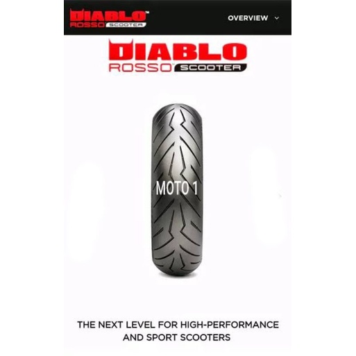 BAN PIRELLI 120/70-12 DIABLO ROSSO SCOOTER