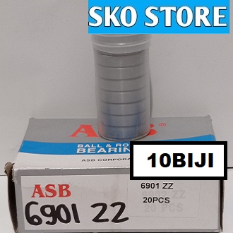 Bearing 6901 ZZ (ASB) 1 Biji/Pcs /Laher 6901 ZZ (ASB)