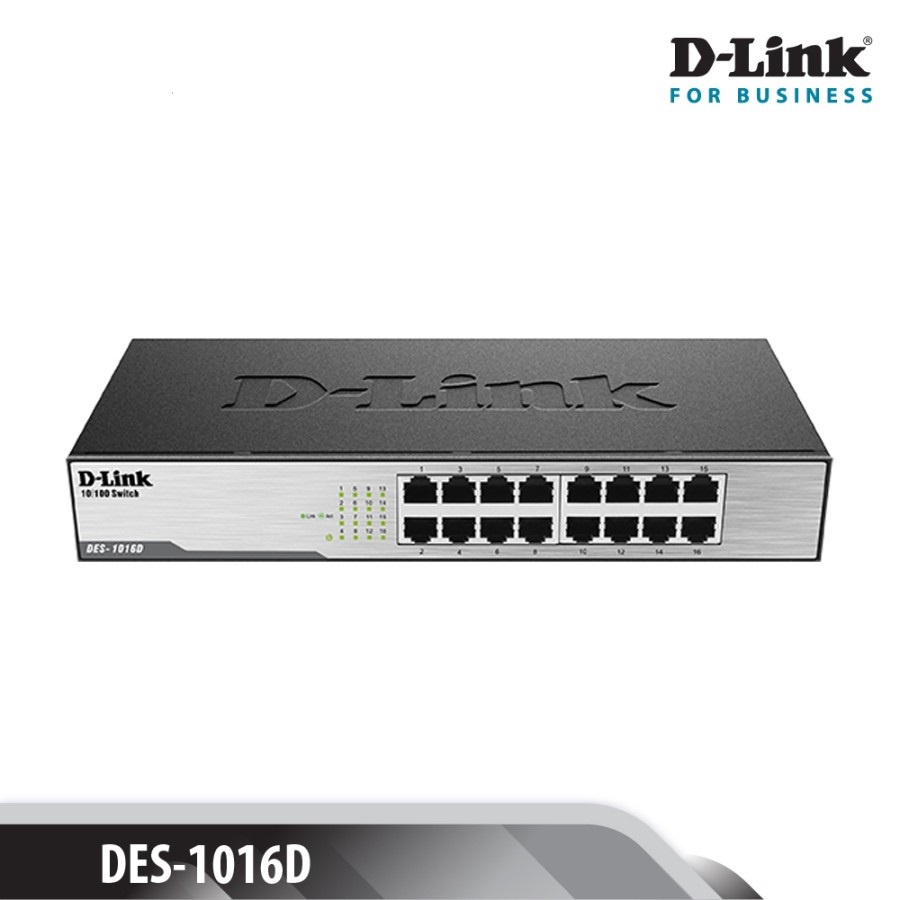 D-Link DES-1016D 16-port 10/100M Unmanaged Standalone Switch