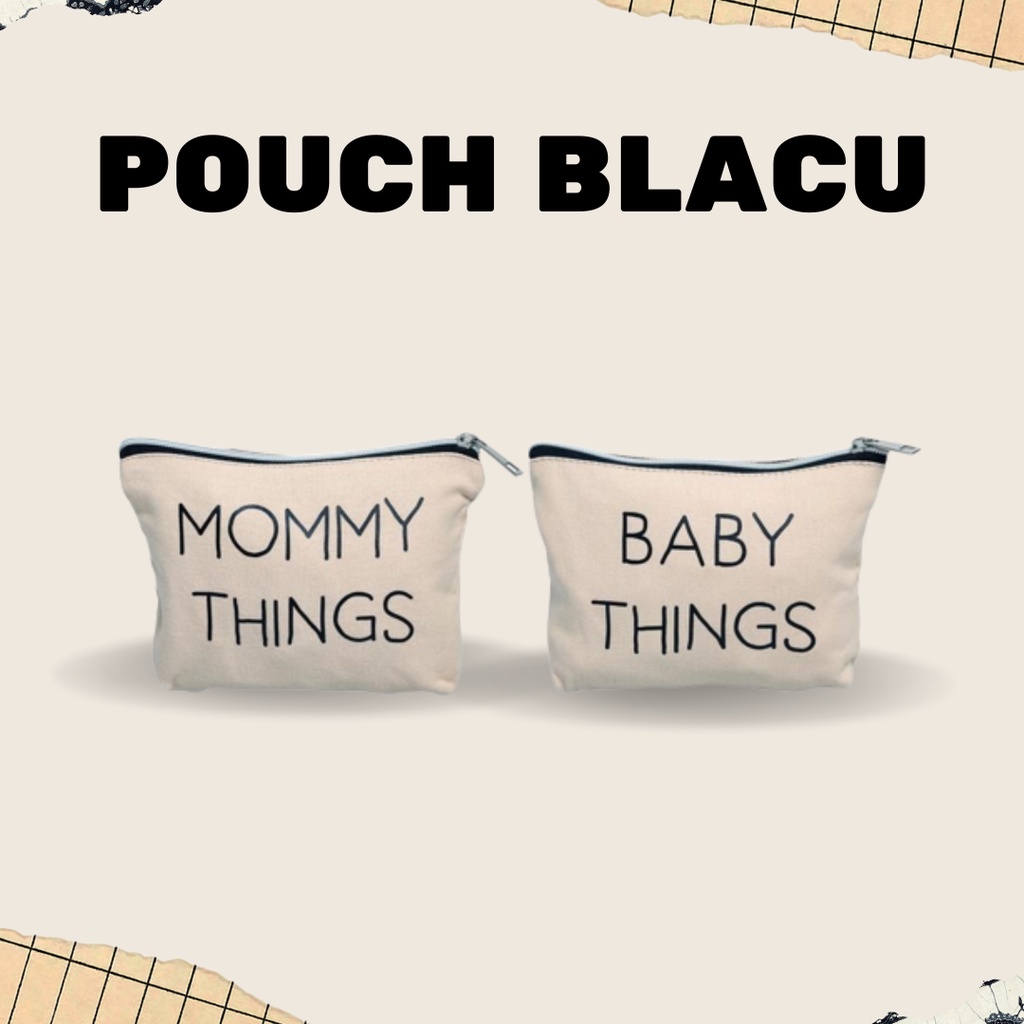 Souvenir Pouch Blacu/Pouch Blacu Resleting/Pouch Serut Blacu