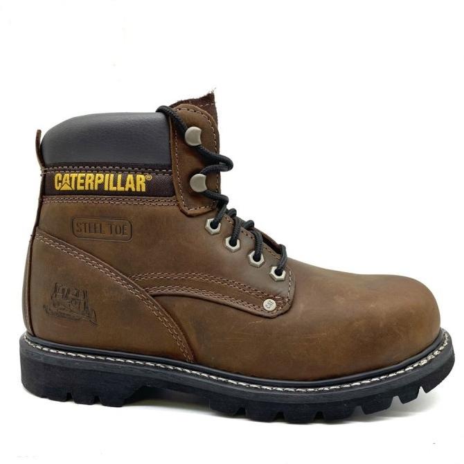 Sepatu Safety Caterpillar Birmingham ST Brown Original