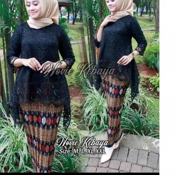 ☛ KEBAYA BRUKAT / BAJU KEBAYA / KEBAYA MODERN/ KEBAYA HITAM / BROKAT HITAM ☈