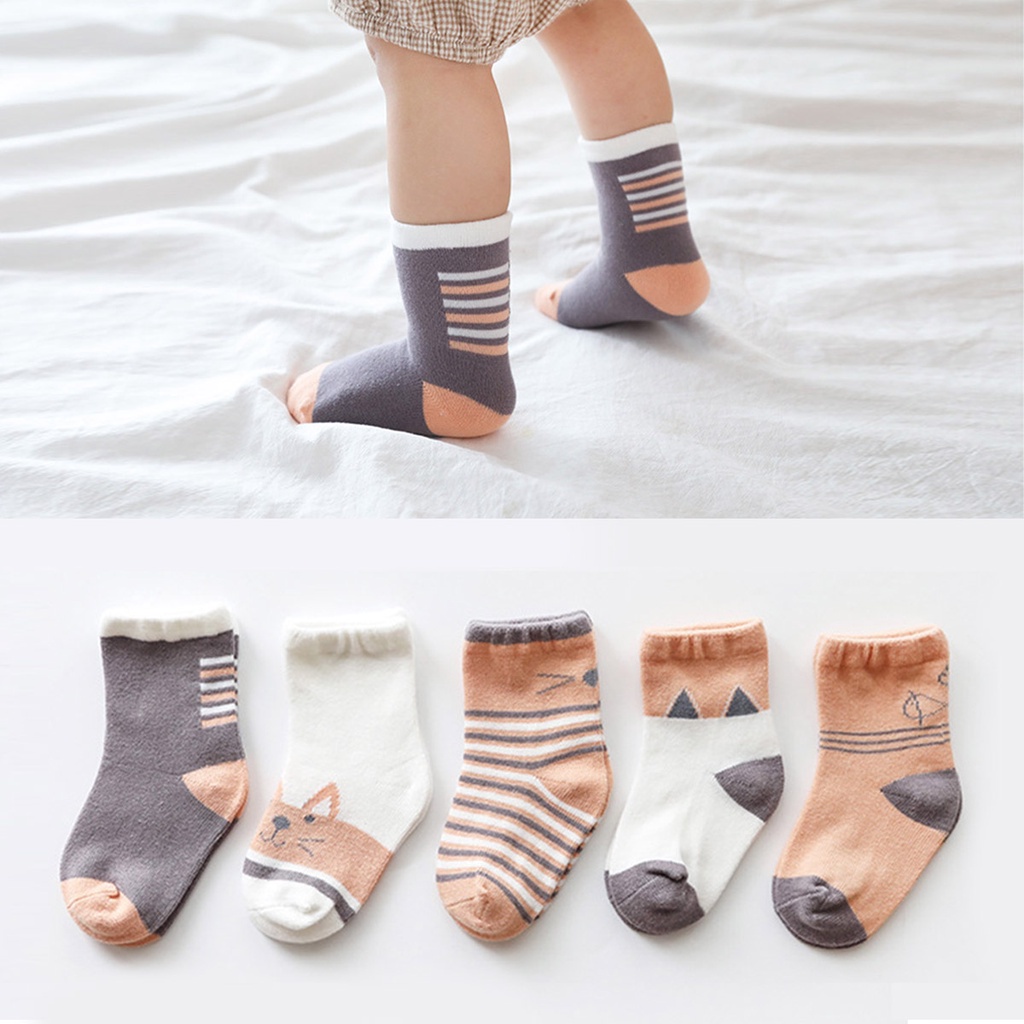 Kaos Kaki Bayi Anak Perempuan Laki-laki Motif Karakter Lucu Aksesoris Fashion KAAG