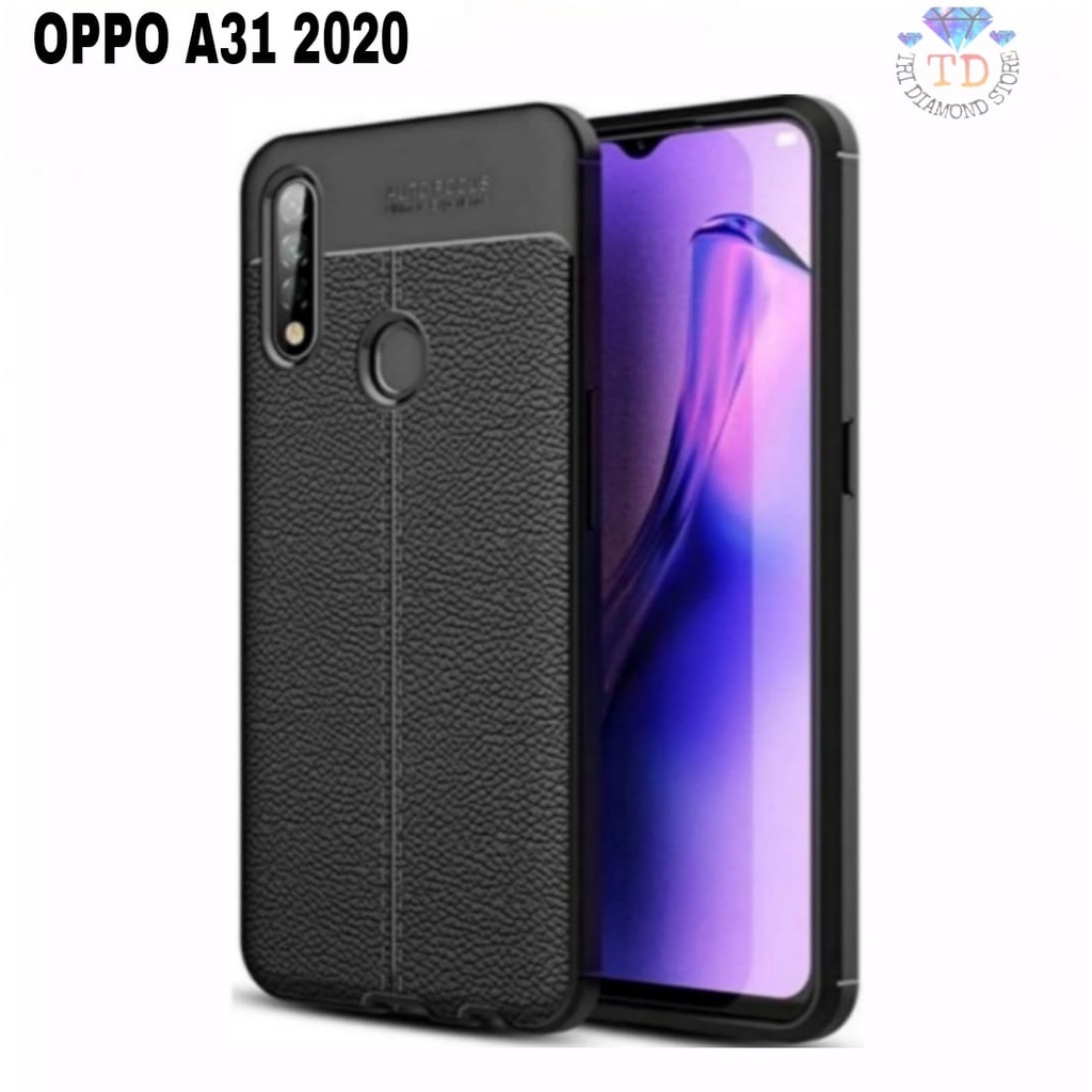 Soft Case OPPO A31 2020 Auto Focus Premium motif kulit jeruk.Black