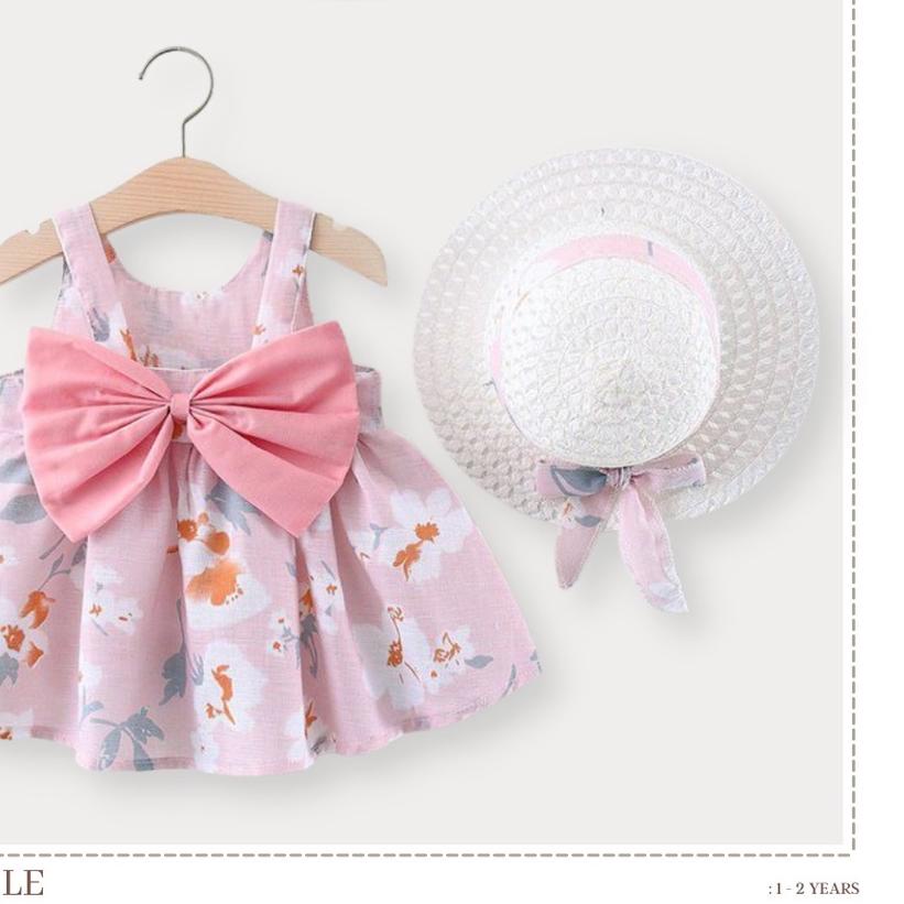 ♠ Baju bayi perempuan GRATIS TOPI dress anak baju pantai anak perempuan baju santai Dress Delia ☝
