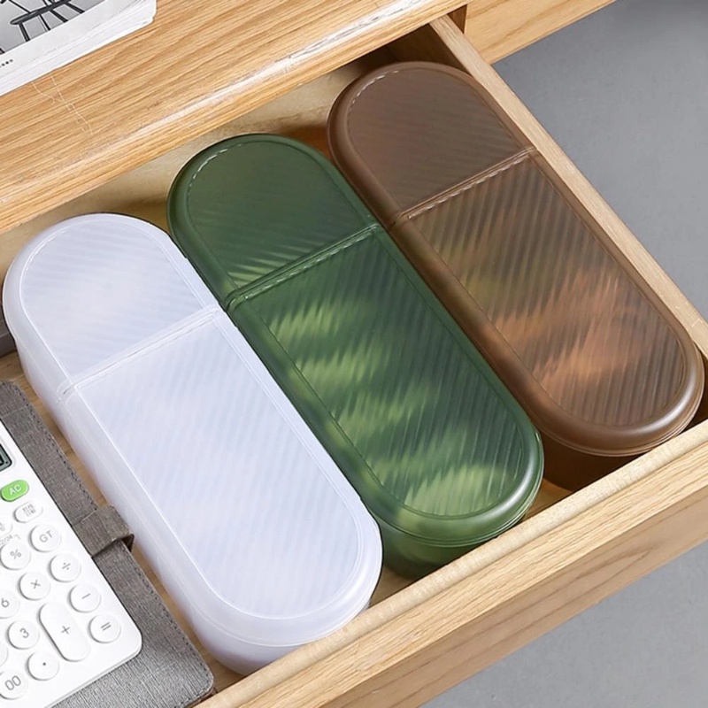 Dustproof Cable Storage Box / Stackable Desk Data Line Charger Organizer / Practical Space-saving Plastic Data Cord Collect Container