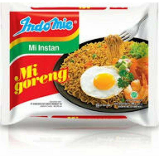

Indomie : goreng | soto | ayam bawang |kari ayam | sakura | rendang |