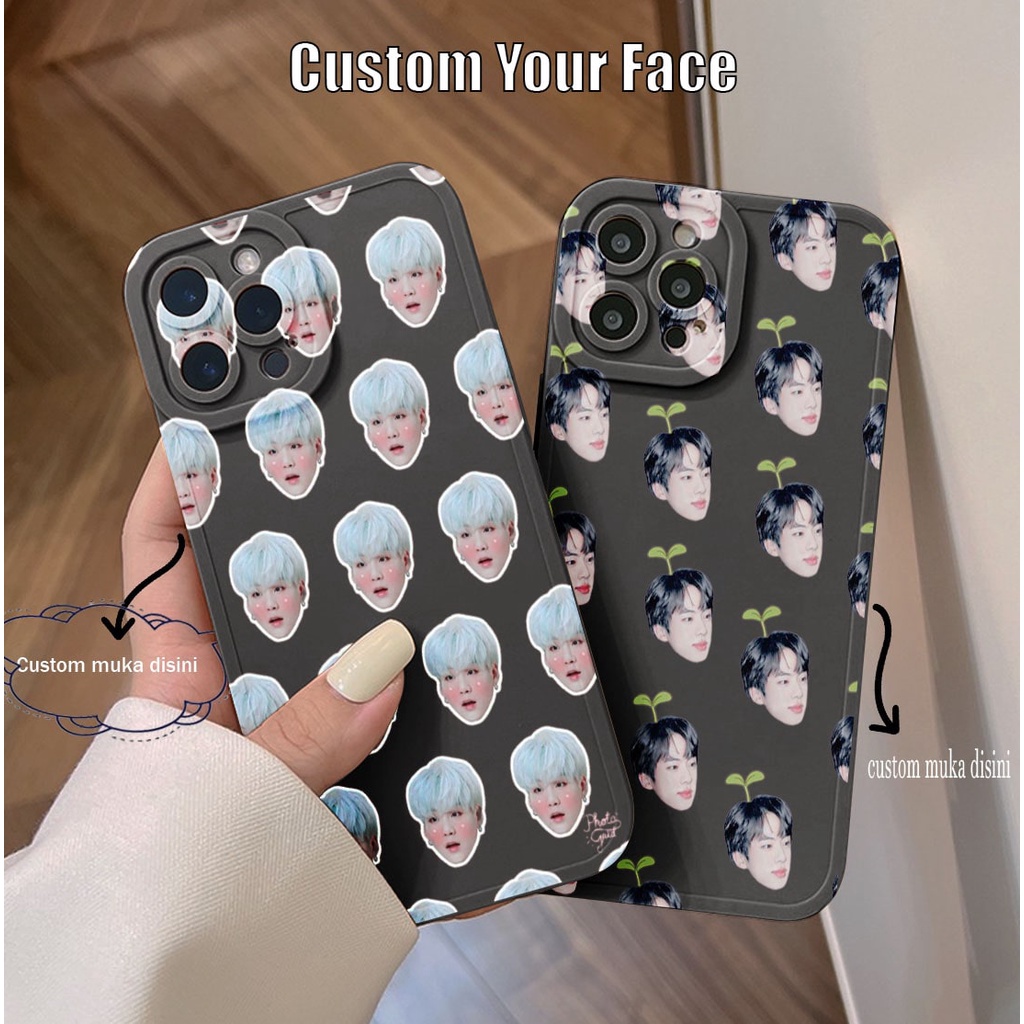 Case Custom Request Gambar face muka Softcase procamera all type handphone for infini* op*o realm* r